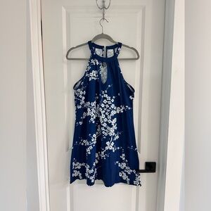 Navy Floral Summer Dress